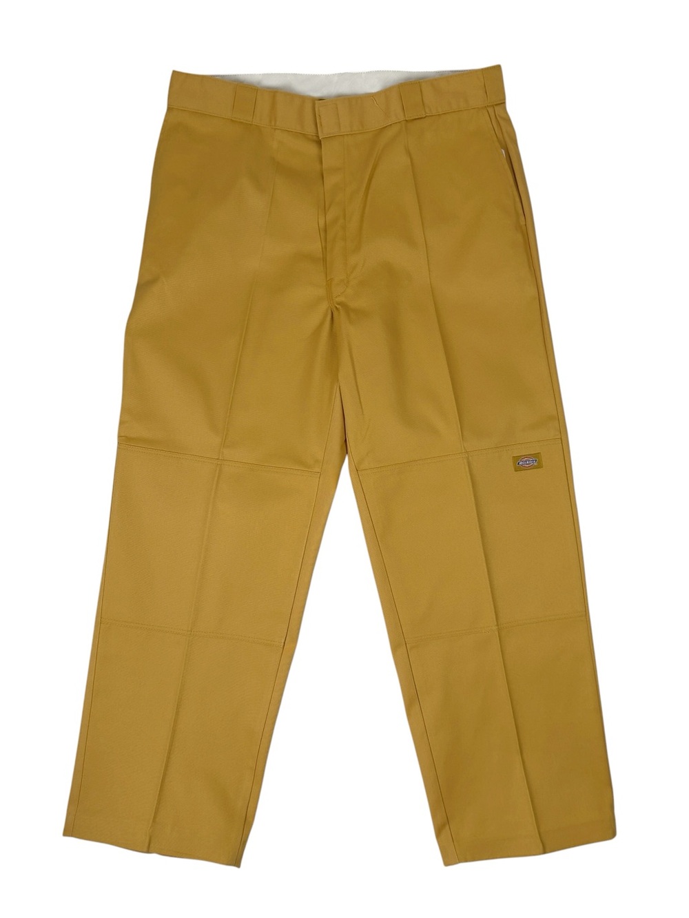 Dickies Men's Double Knee Work Pants 38x32 Mustard Yellow Vintage Y2K